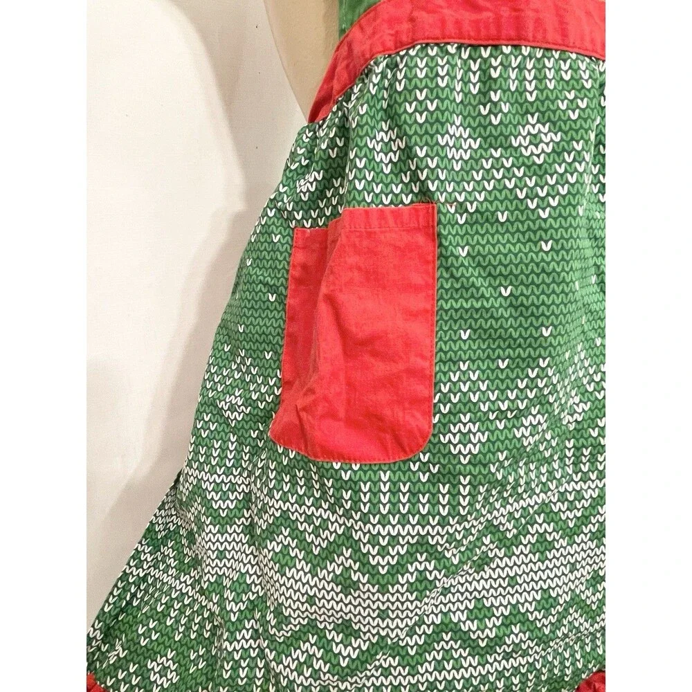 Grandma Claus Apron Christmas Holiday Cooking Baking Cookies For Santa Kids